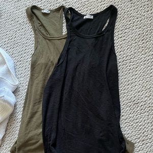 Free People Loose Ribbed Tank, set of 2